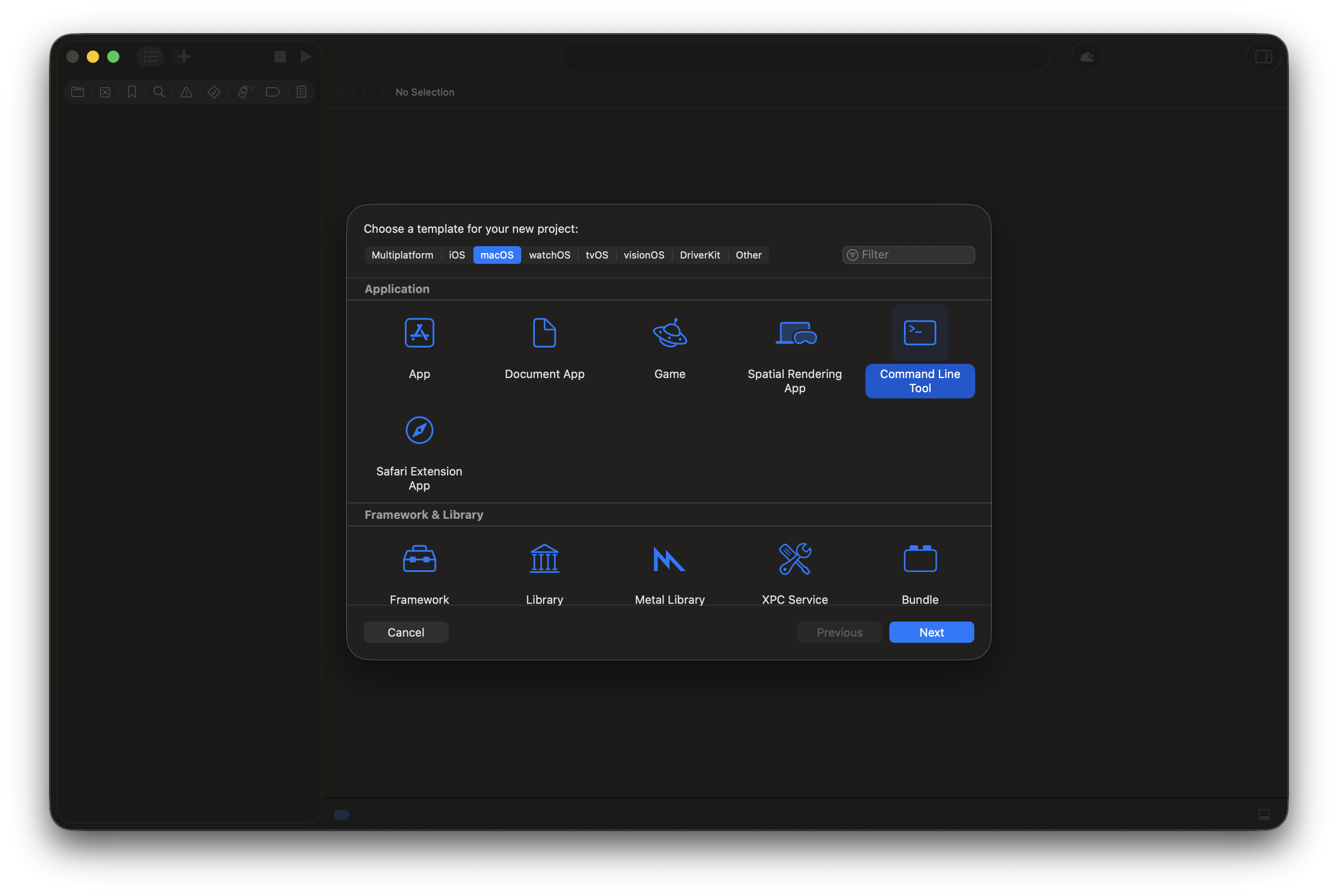 Create New Project