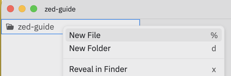 New File