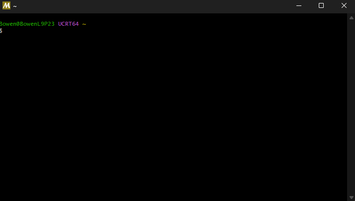 MSYS2-UCRT终端
